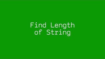 Length of a String