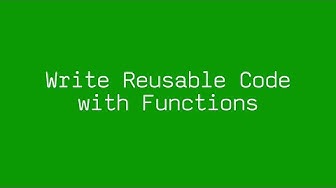 Write Reusable with Functions