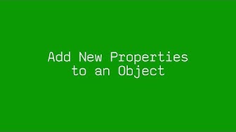 Add New Properties to Object