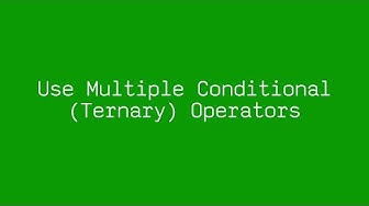 Multiple Ternary Operators