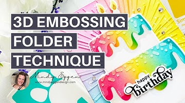 EASY & FUN 3D Embossing Folder Technique!