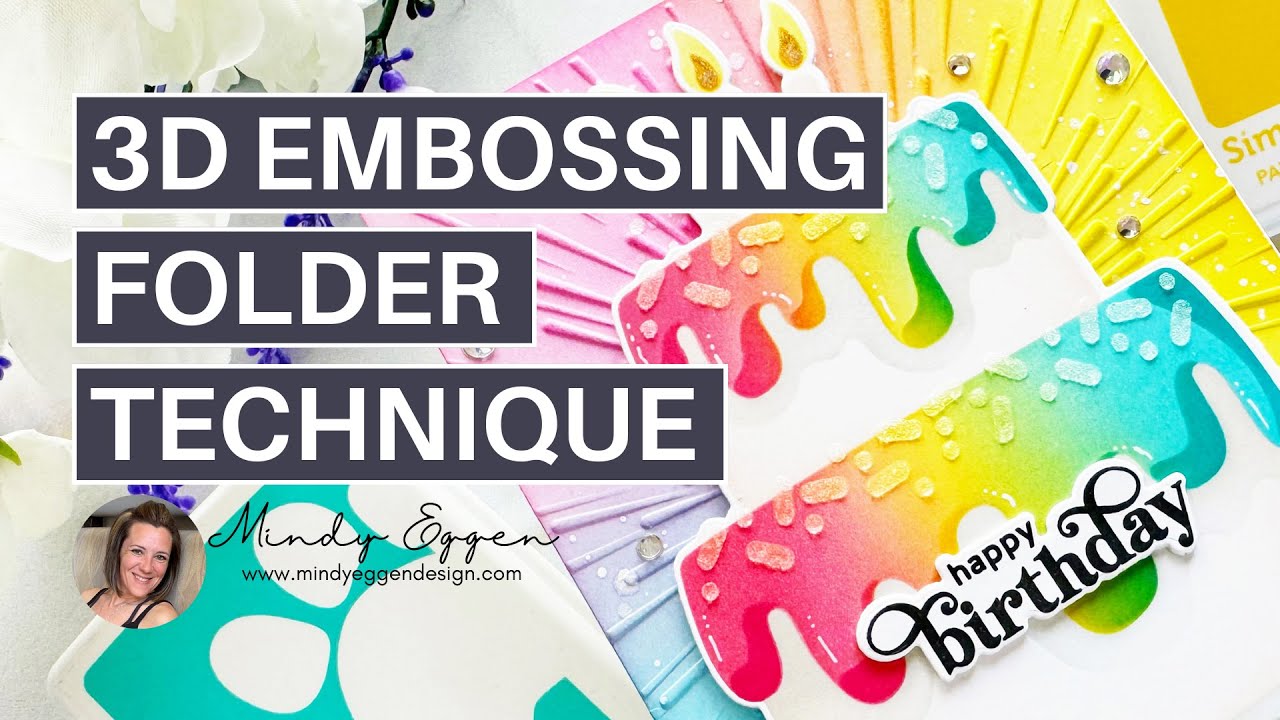 EASY & FUN 3D Embossing Folder Technique! - YouTube