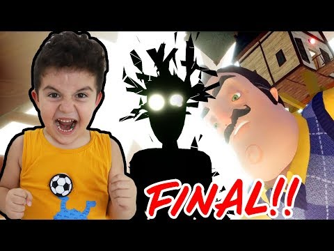 KARANLIK HAYALETİ YENDİK!! Hello Neighbor Final