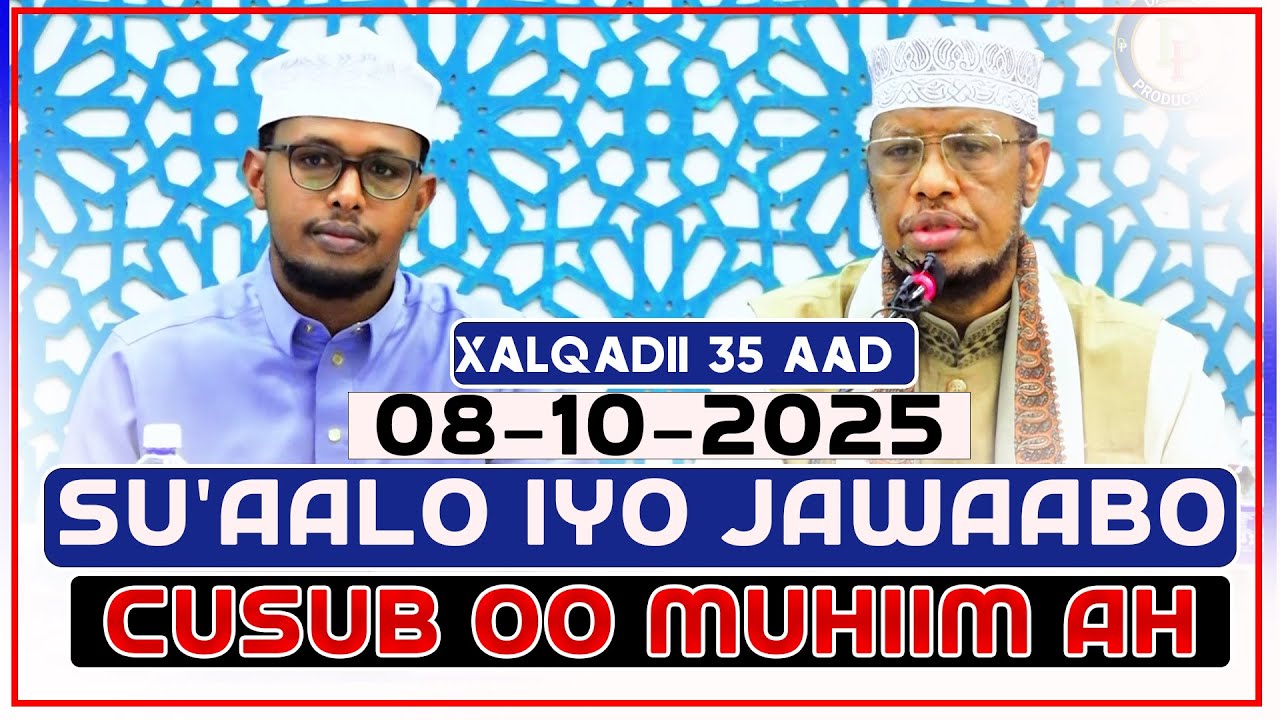 SU'AALO IYO JAWAABO CUSUB OO MUHIIM AH  | XALQADIII 35 AAD || Sh Maxamed Cabdi Umal