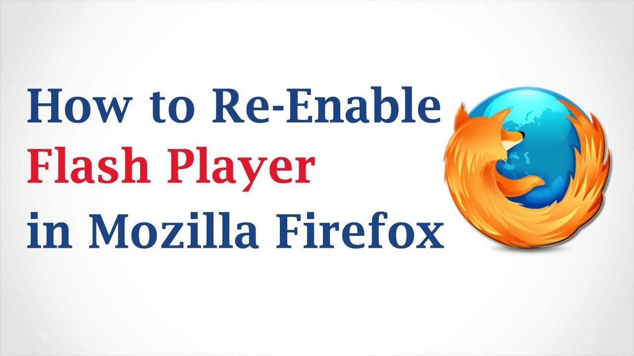 firefox flash plugin configure