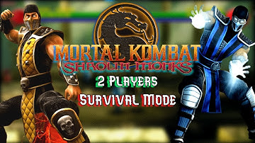Mortal Kombat Shaolin Monks Survival Mode COOP - MK Shaolin Monks Sub-Zero And Scorpion 4K