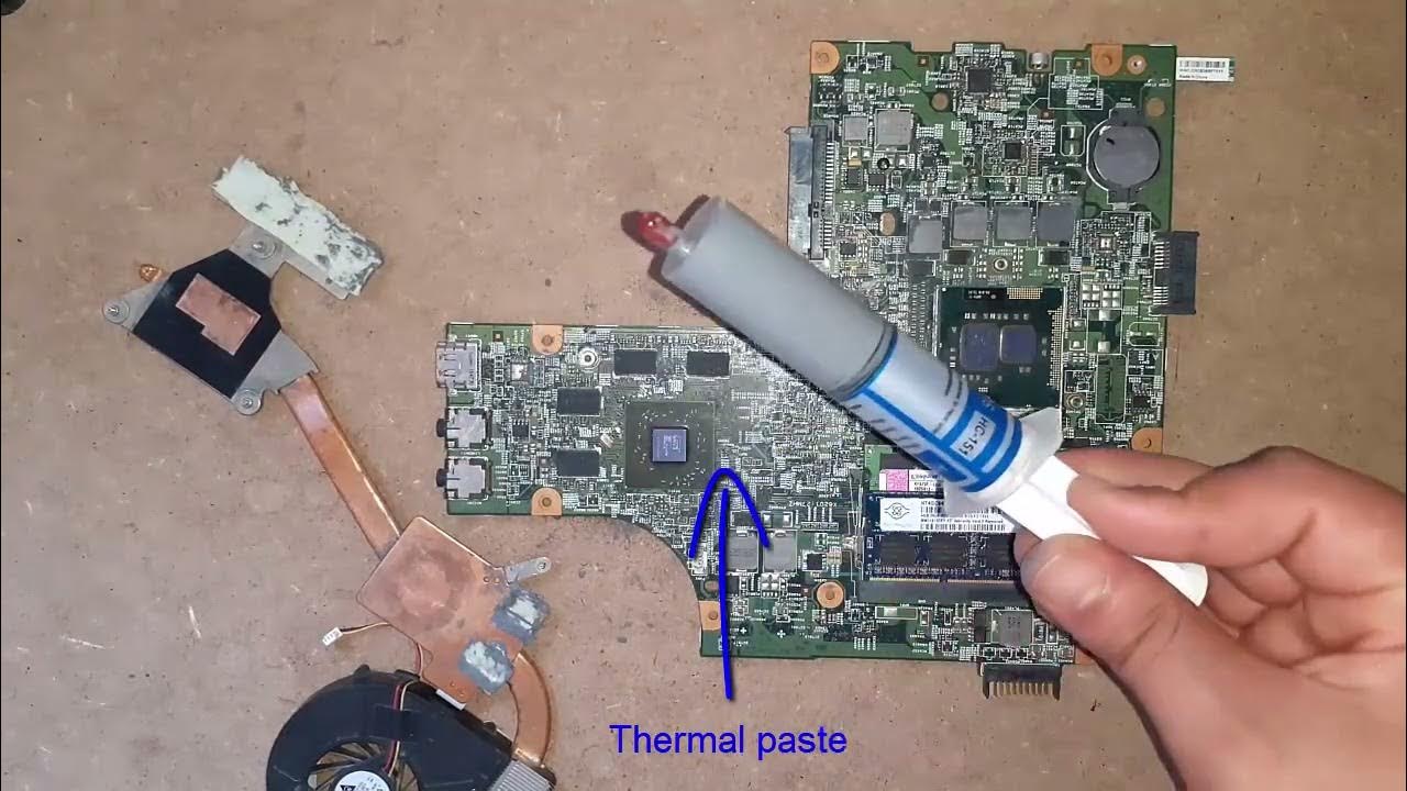 Desassemble dell inspiron n5010 and change thermal paste - YouTube