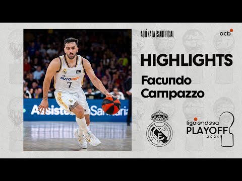 Facundo CAMPAZZO planta al Real Madrid en el Playoff Final | Playoff Liga Endesa 2024