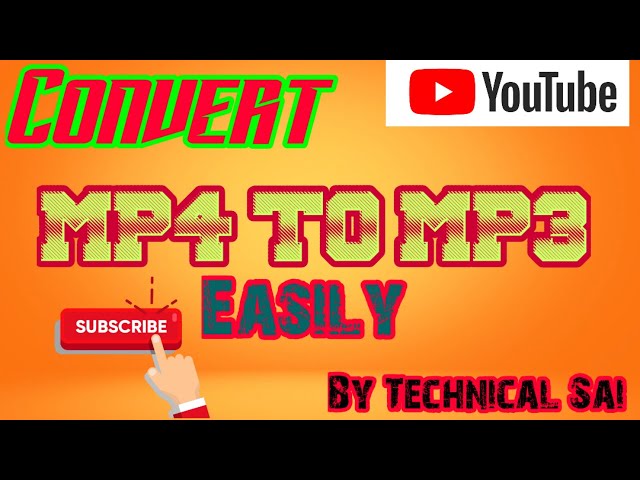 Convert Mp4 To Mp3 Easily || Without Any app || By Technical Sai || #shorts #Mp4toMp3coverter class=