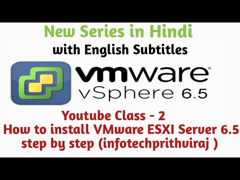 How to install new ESXI server | VMware VCenter 6.5 | With English ...