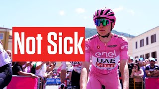 Tadej Pogacar 'Not Sick, But Nose Stuffed' In Giro d'Italia 2024 by FloBikes 7,555 views 16 hours ago 1 minute, 25 seconds