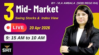 VLA Ambala Live 20 april SMT Stock Market Today-SEBI Regd. Research Analyst is live