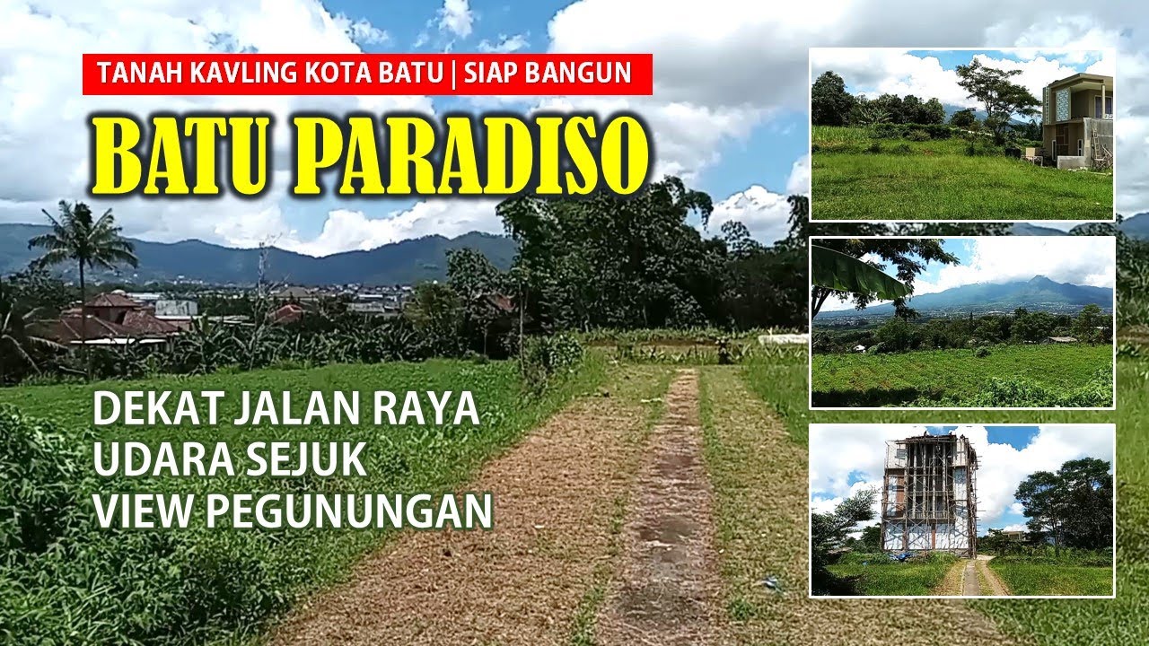 Dijual Tanah Kavling Kota Batu Paradiso Dekat Jalan Raya