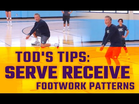 Tod's tips  Serve receive footwork patterns