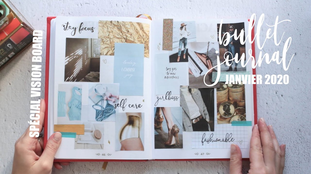 BULLET JOURNAL VISION BOARD • Janvier 2020 - YouTube