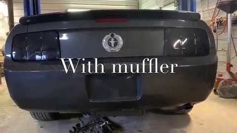 Muffler delete on 2008 4.0 mustang