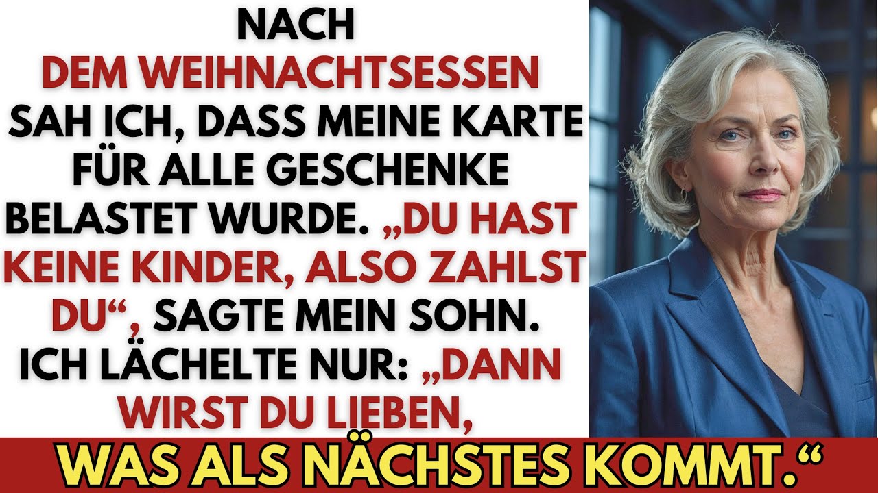 Als ich an Heiligabend saß und mein Bruder lachte, während er in den Braten schnitt, den ich gewürzt hatte, öffnete ich die Banking-App. 304 Euro waren von meinem Konto abgegangen – für Geschenke,...