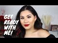 CHIT CHAT GRMW FOR DATE NIGHT | SOFT GLAM + BOLD LIPS