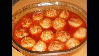 Мясные тефтели в томатной подливе Блюдо из фарша Мясные тефтели в томатной подливе Блюдо из фарша