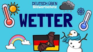 ☂️ Wetter Wortschatz A1-A2 | Deutsch lernen | Learn German