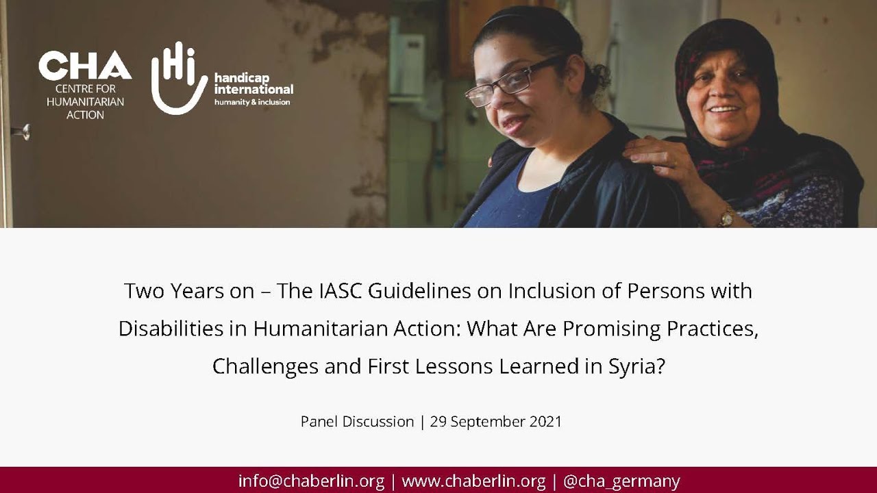 Inclusion of Persons with Disabilities in Humanitarian Action: Lessons ...