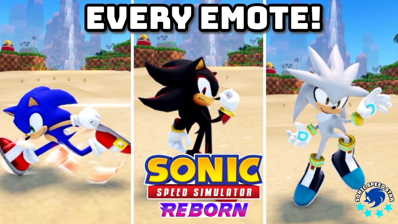 EVERY Emote in Sonic Speed Simulator!