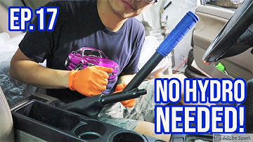 E36 Handbrake extension (Drift handle) Installation.  [Ep.17 How to build a cheap drift car]