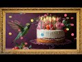 Happy birthday background with music | Video animation 4-hour | Happy birthday screensaver loop