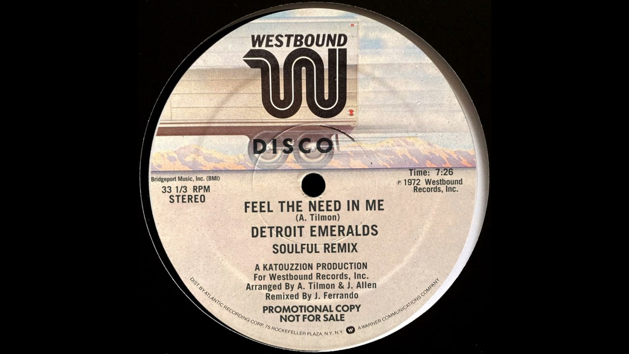 Detroit Emeralds - Feel The Need In Me (Soulful Remix) - YouTube