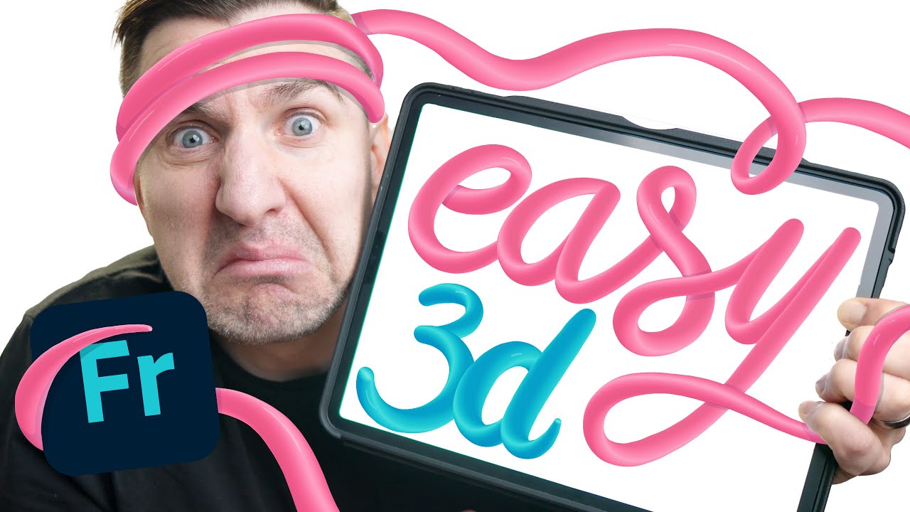 How to Make This 3D effect in #adobefresco!
