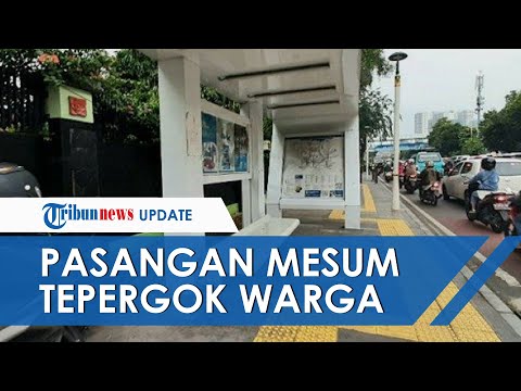 Viral Video Sejoli Mesum di Halte Bus hingga Tak Peduli Diusir Warga, Pelaku Wanita: Terserah Gue