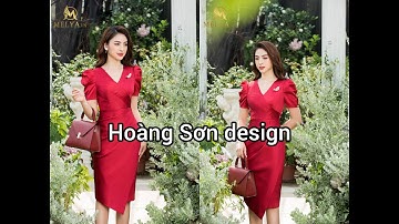 Dạy cắt may:hướng dẫn cách cắt đầm cổ tim thân bổ mảnh xếp ly theo mẫu (Mẫu 2 T8)|Hoàng Sơn design