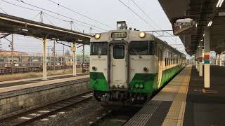 JR磐越西線　会津若松駅のキハ40　JR Banetsu West Line Aizu-Wakamatsu Station　(2019.11)