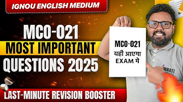 MCO-021 June 2025 Solved Question Paper | IGNOU TEE December 2025 Preparation