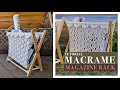 DIY: Tutorial Macrame Magazine Rack / Newspaper Holder 🗞️🙌🏻