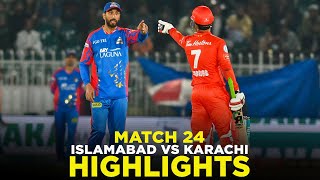 PSL 9 | Full Highlights | Islamabad United vs Karachi Kings | Match 24 | M2A1A