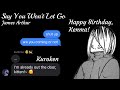 Kenma's Birthday Confession || Haikyuu! Lyric Prank (Say You Won't Let Go - James Arthur) // Kuroken