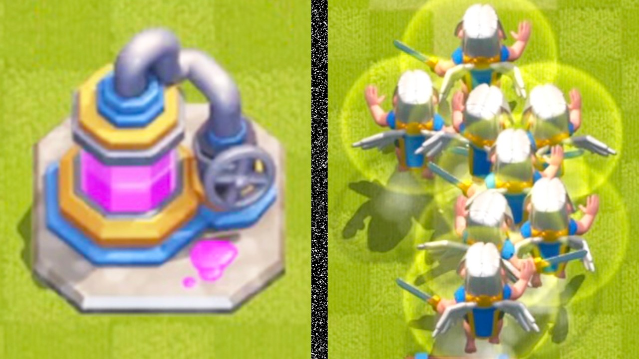stacking battle healers with elixir pump cycle - YouTube