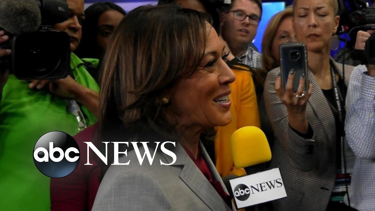 Kamala Harris Talks Abuse Of Power Post Democratic Debate L Abc News Youtube