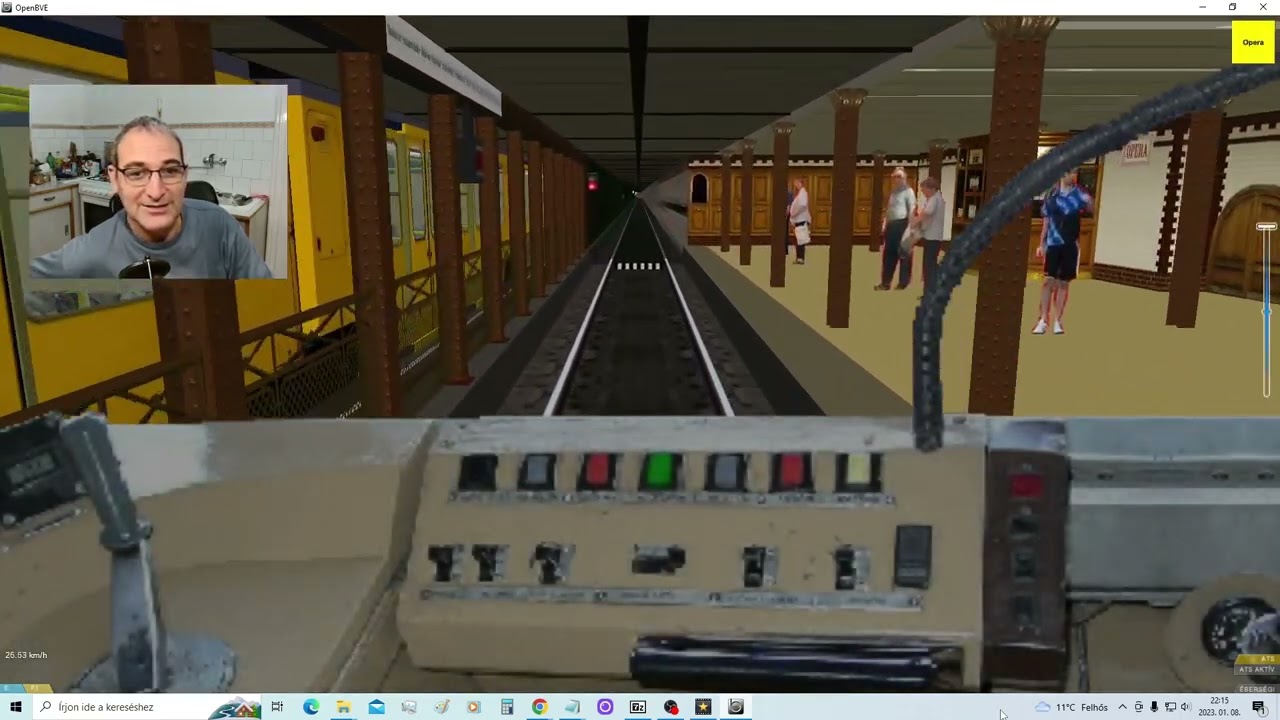 Rikári METRÓT VEZET, de nem túl ügyesen * OpenBVE LINKEK A LEÍRÁSBAN