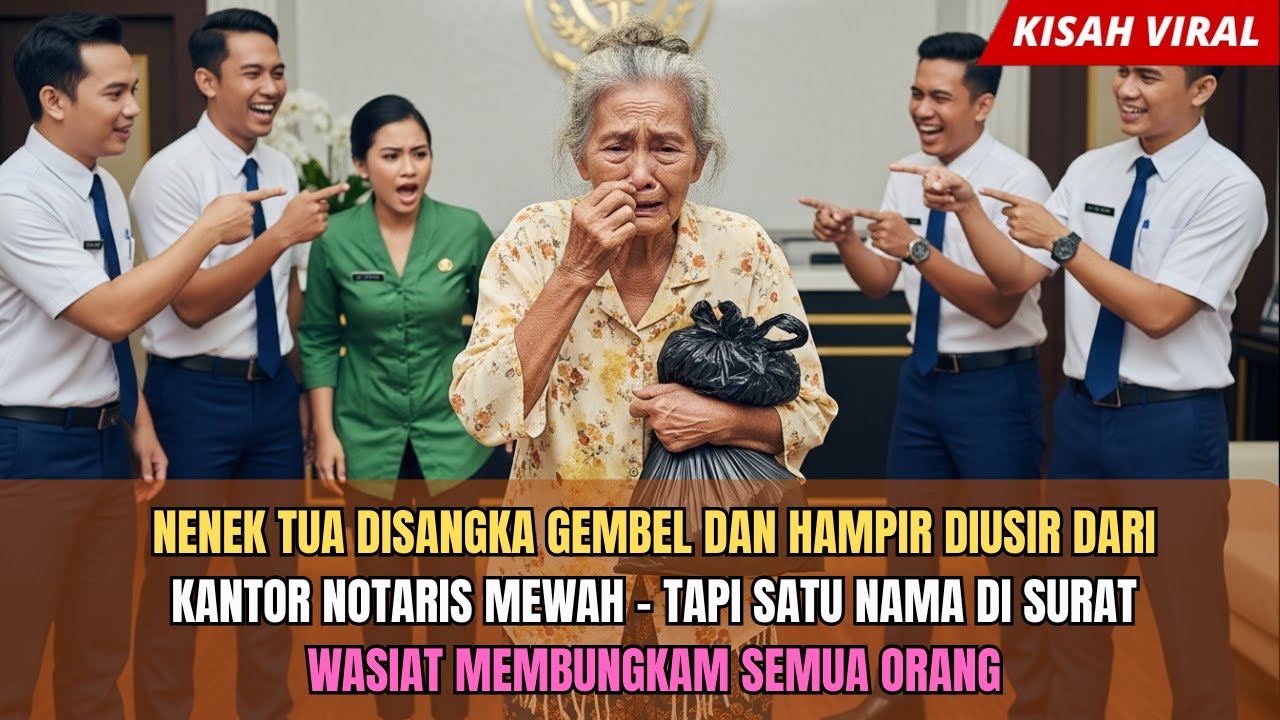 Nenek Tua Disangka Gembel dan Hampir Diusir dari Kantor Notaris Mewah – Tapi Satu Nama di Surat...