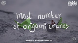 World Record - Most Number of Origami Cranes | Coronavirus Pandemic | Mood Indigo, IIT Bombay