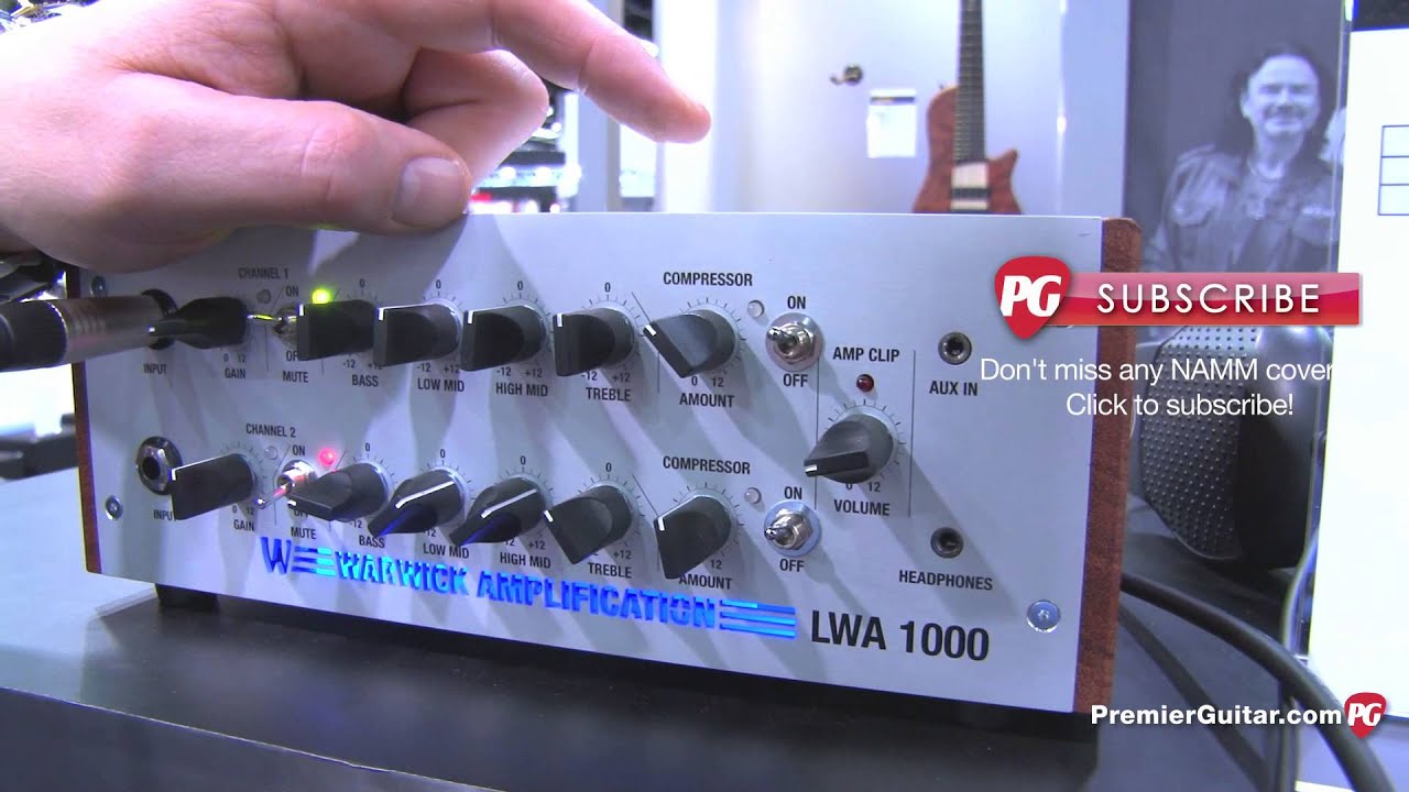 NAMM '13 - Warwick LWA1000 Bass Amp & Streamer Stage I Bass Demos