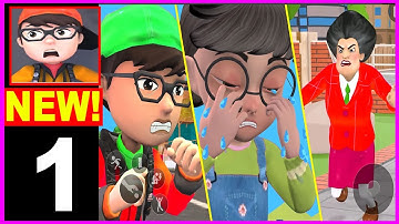 Scary Evil Horror Teacher Scary Prankster 3D Game level 1 2 3 4 5 - New Update Gameplay Walkthrough