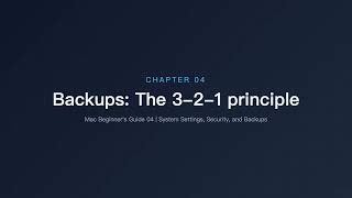 Mac Security and Backups: FileVault, Gatekeeper, Time Machine | Mac Beginner's Guide 04