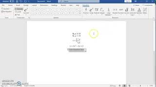 Writing Equations in MS Office 365 (Word, Excel,...)