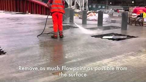Ultrascape Flowpoint Flowable Paving Grout used at Paddington, London