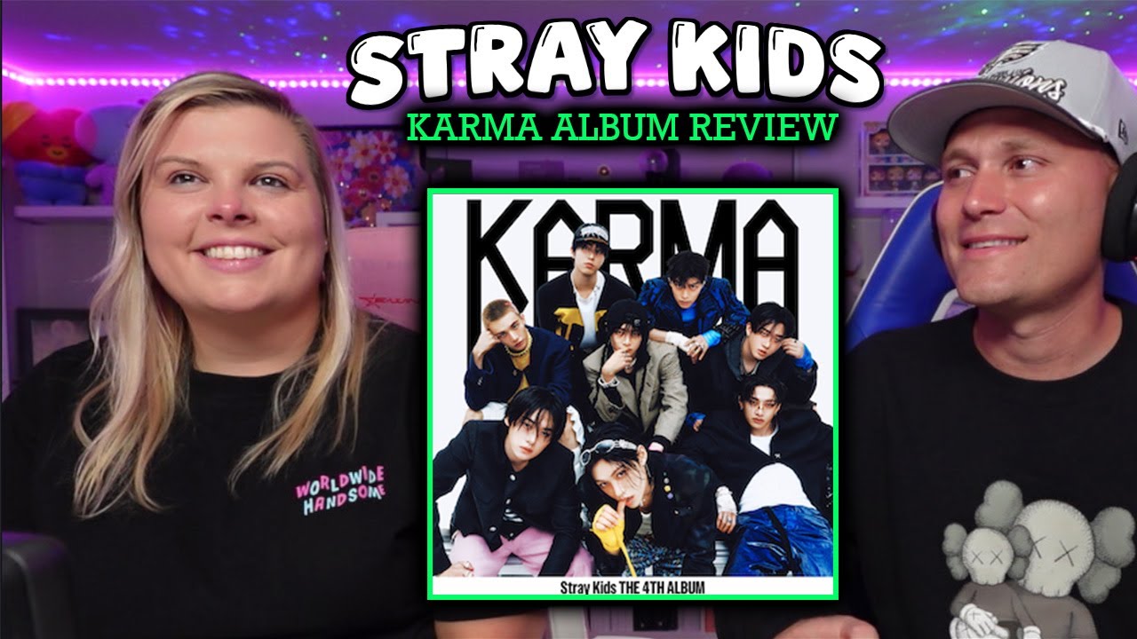 My Wife DISCOVERED STRAY KIDS  KARMA ALBUM REACTION !