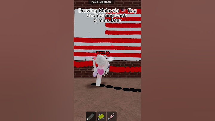 Drawing Malaysia 🇲🇾 Flag and coming back 5 mins later OMG! 😳 #roblox #robloxspraypaint #malaysia