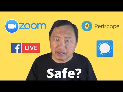 Is Zoom Video Private? Also Video calling with Skype, Periscope, Facebook LIve, Signal, Facetime